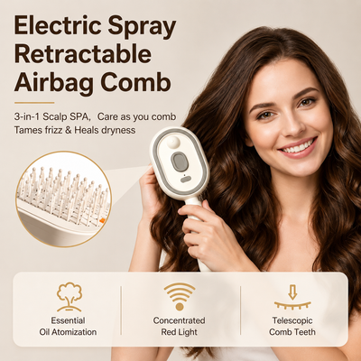 MistAura™ Electric Spray Air Cushion Massage Comb